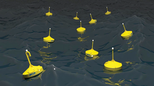 Buoys generate power