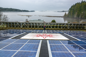 Solar panels shine at T'Sou-ke