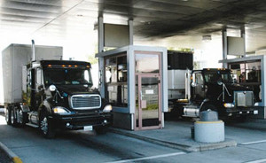 A container screening facility