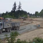 Work is progressing along the Island Highway