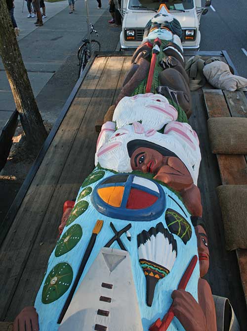 Travelling totem tells Coast Salish message