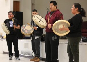 People drumming