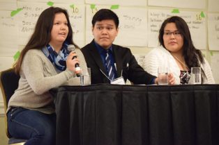 students speak at conference