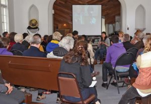 people at a conservation workshop