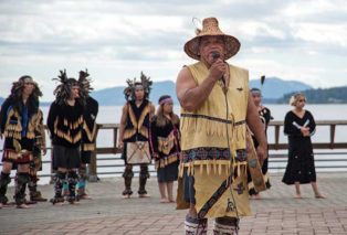 Cowichan Tzinqua dancers