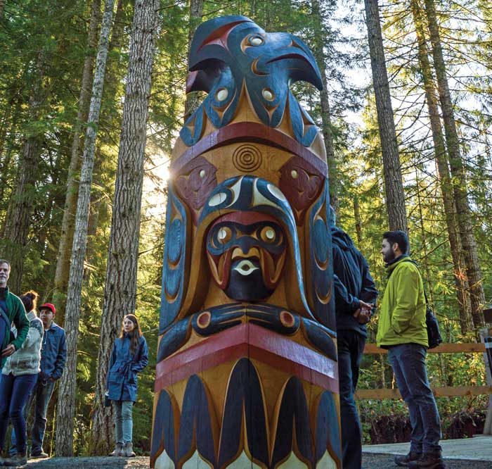 ‘Yos’ pole welcomes guests to Malahat territory