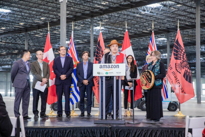 Amazon expands to Tsawwassen First Nation