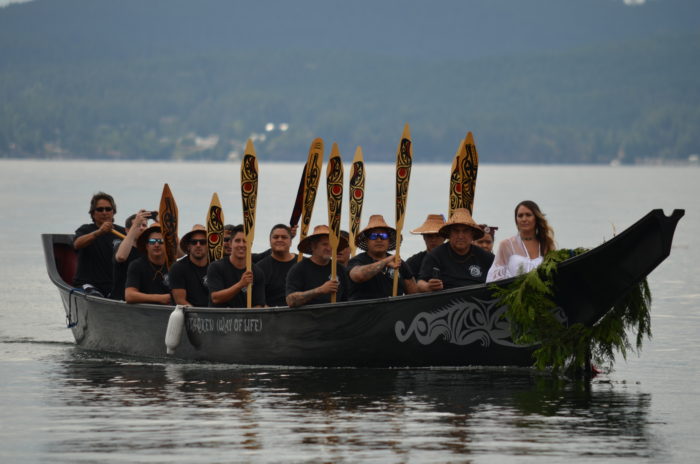 Traditional wedding joins Tla’amin couple in culture