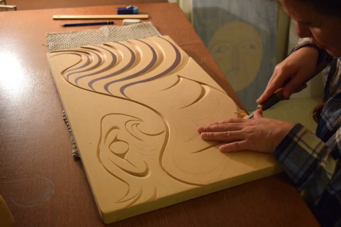 Artist brings ‘feminine Coast Salish’ style to Stanley Park studio