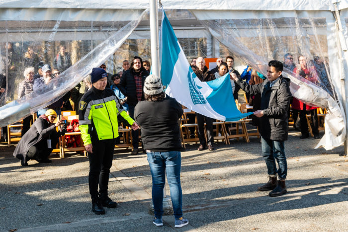 Musqueam flag raised at UBC