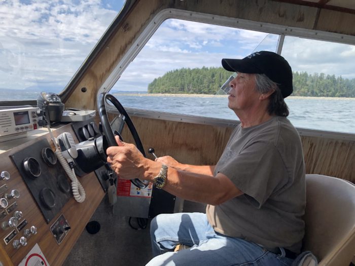 Recognizing Klahoose boat captain Hardy Francis