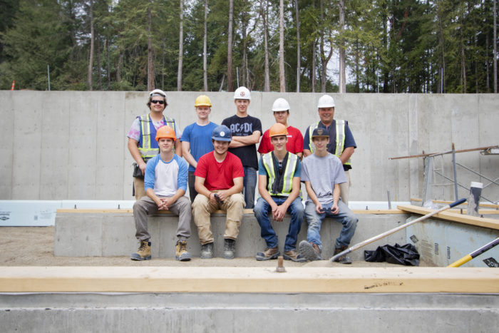 VIU carpentry students help build homes at Malahat Nation 