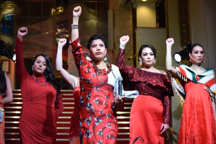 VIFW opens with red dress event honouring MMIWG2