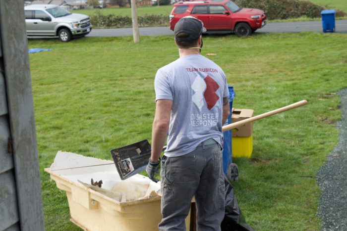 Volunteers assist with Halalt flood recovery