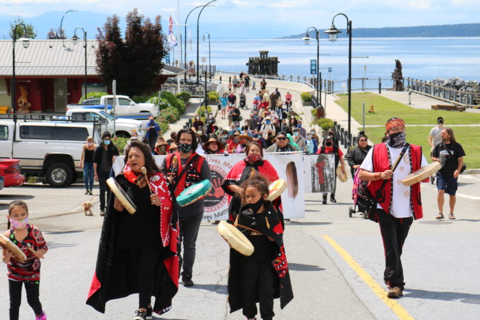 Tla’amin healing walk held in memory of Chantel Moore